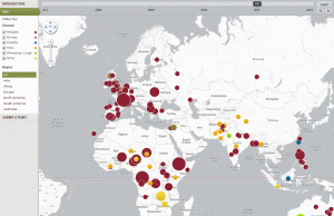 Karte vermeidbarer Seuchen 2011